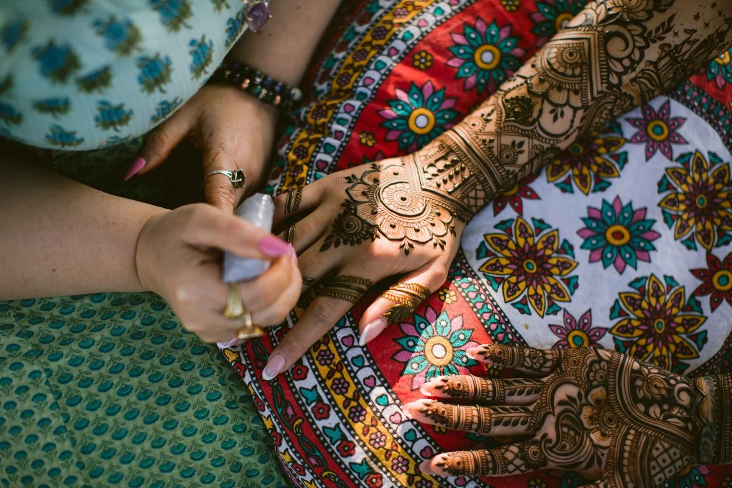 Bridal mehndi detail